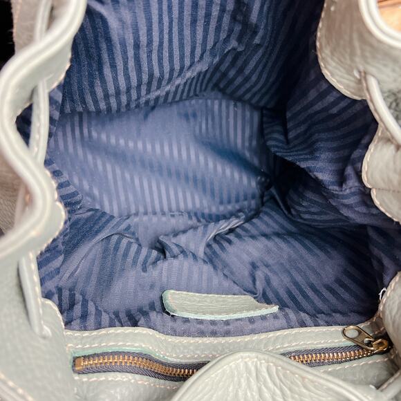 Coach Sonoma Leather Daypack Sea Blue Large Backpack 4911 - Picture 10 of 12